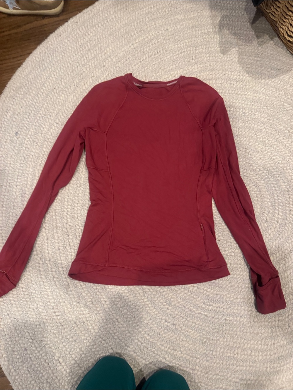 lululemon athletica Long-Sleeve Crew in Wine